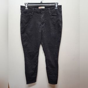 Levi's Jeans‎ 14 M 32 x 30  Women's Black Mid Rise Skinny Signature Casual B528